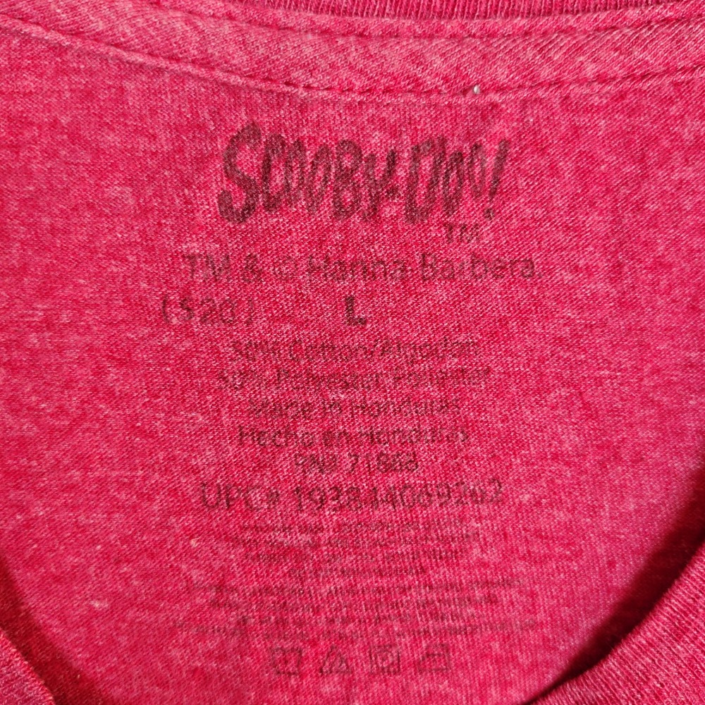 Scooby-Doo Mystery Machine Graphic T-Shirt Mens Large Red Heather Hanna-Barbera - Picture 3 of 5